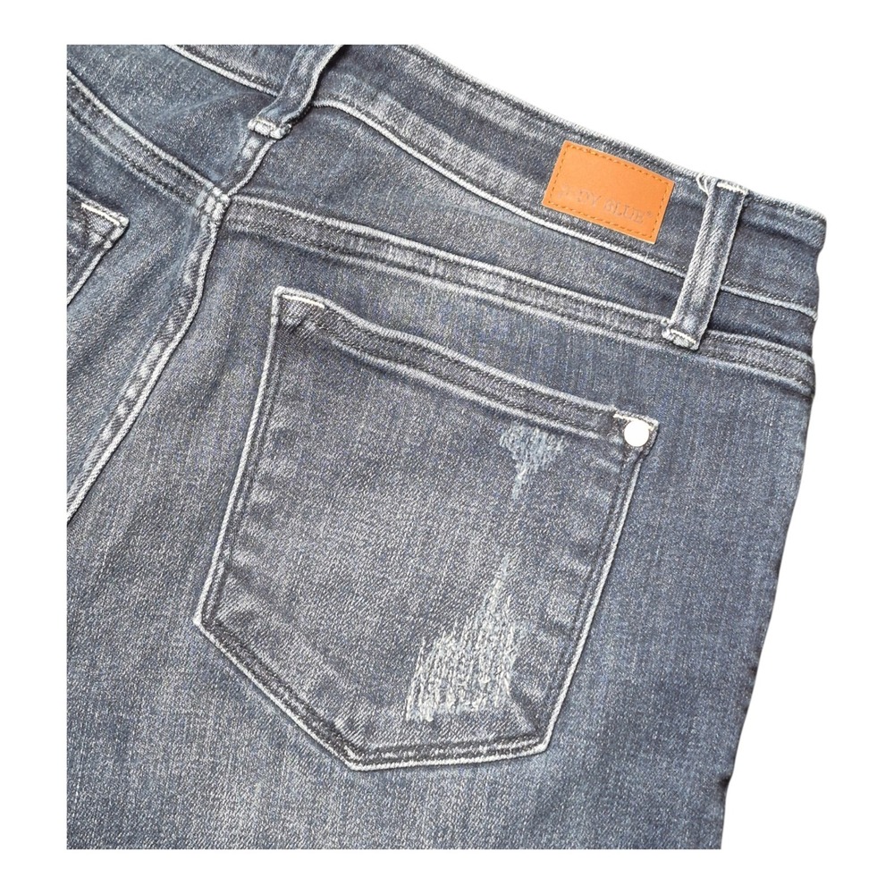 Judy Blue Womens 9/29 Boyfriend Fit Distressed Jeans JB82478DK Stretch